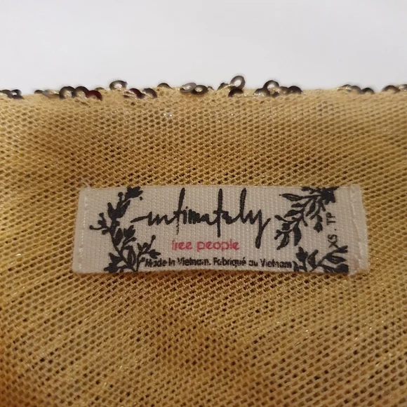 Host Pick 💛 Free People Intimately Golden Glow ✨️ Dress NWT - Picture 9 of 11